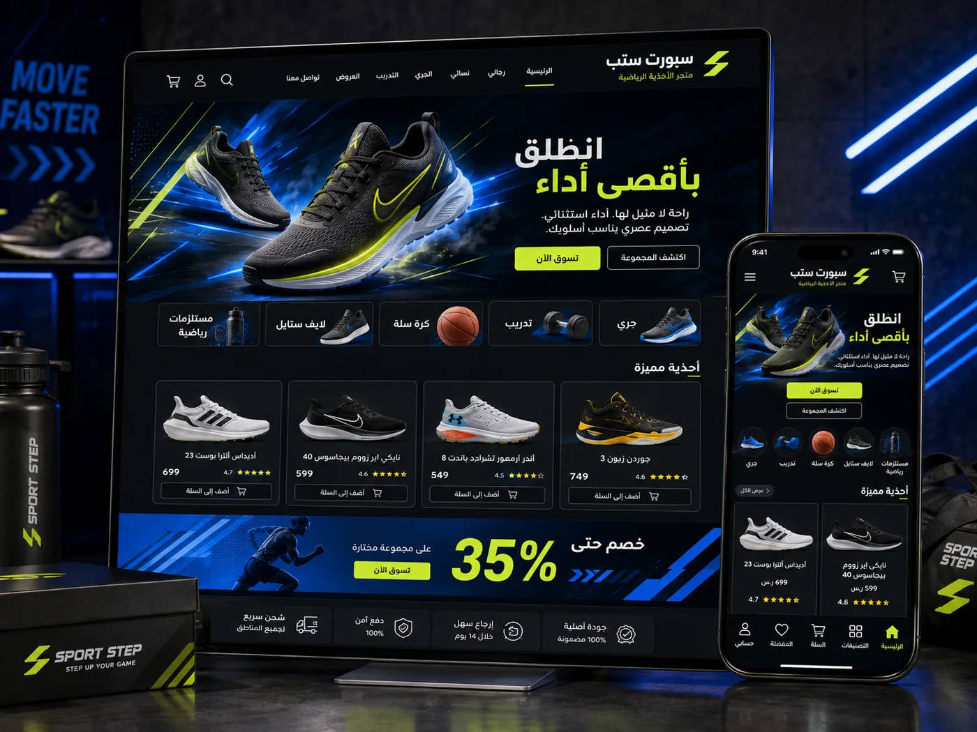 Sports Store Experience interface preview