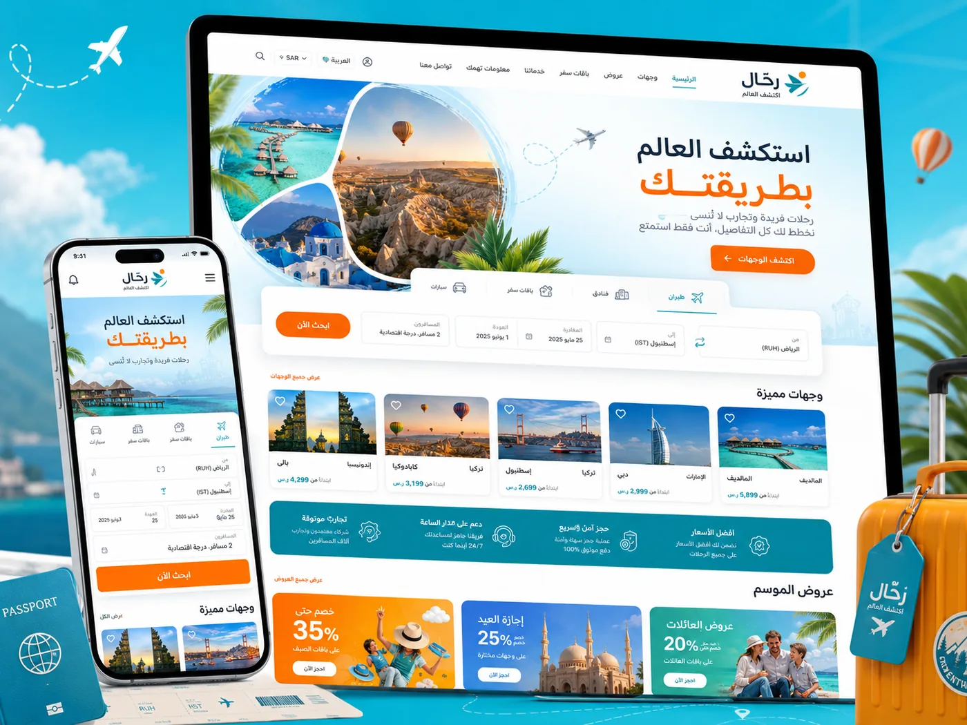 Travel Booking Platform interface preview